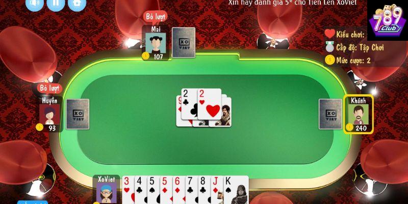 Các bước cơ bản để chơi game bài tiến lên online tại 789club